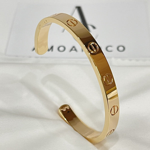 [VEXCAL]LOVE BRACELET 6.1MM OPEN CUFF